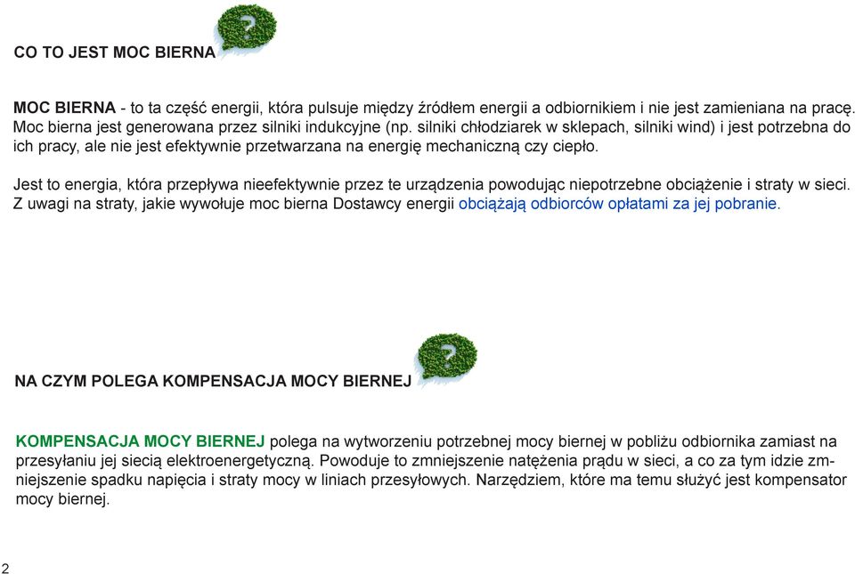 Jest to energia, która przepływa nieefektywnie przez te urządzenia powodując niepotrzebne obciążenie i straty w sieci.