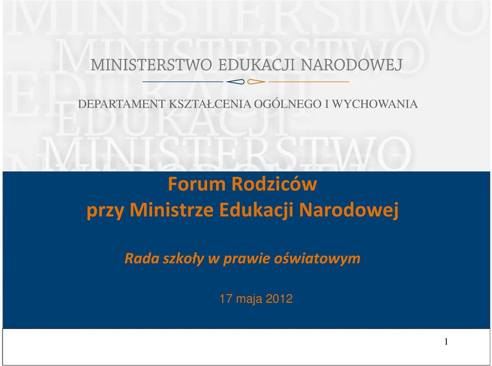 Ministrze Edukacji Narodowej Rada