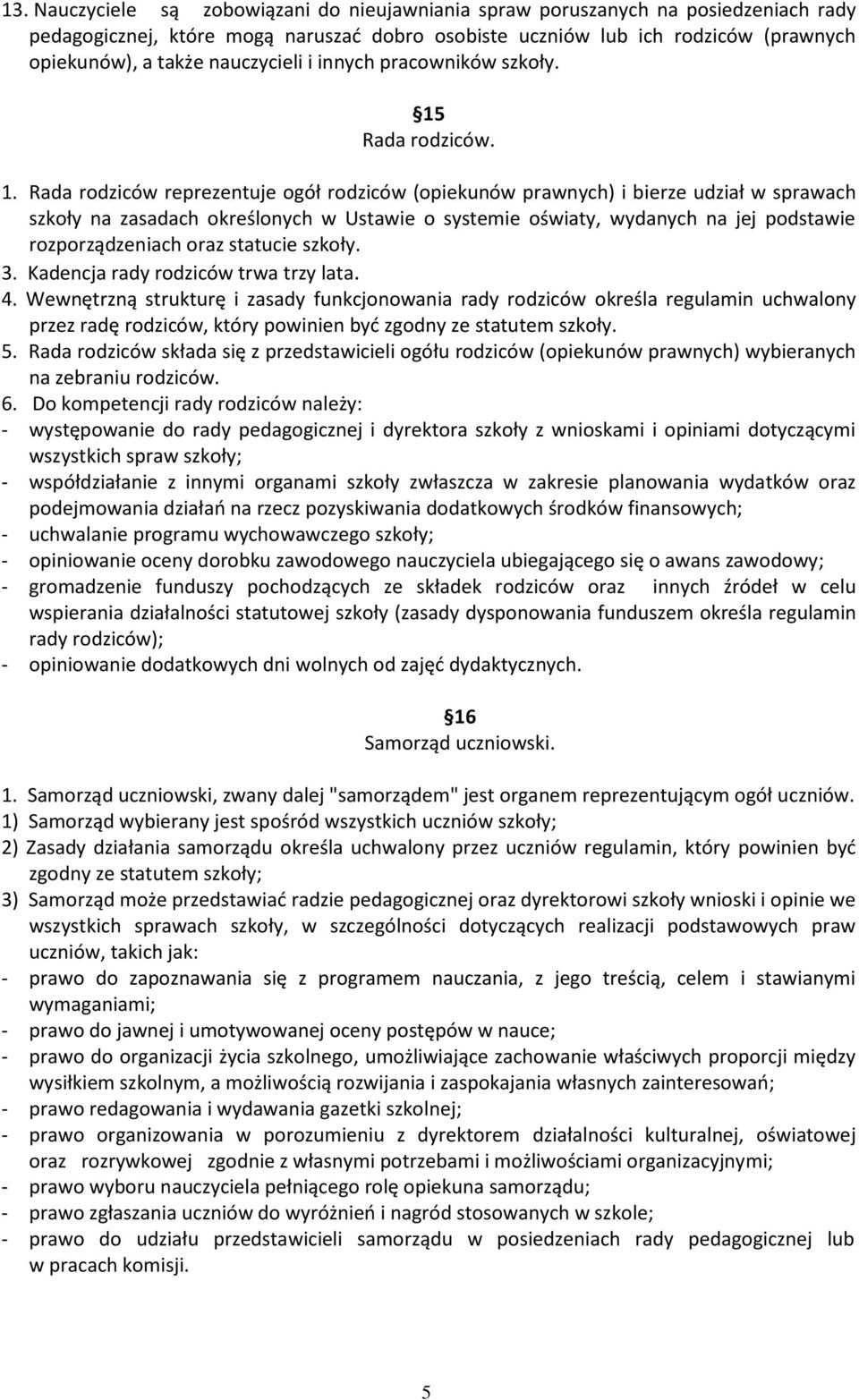 Rada rodziców. 1.