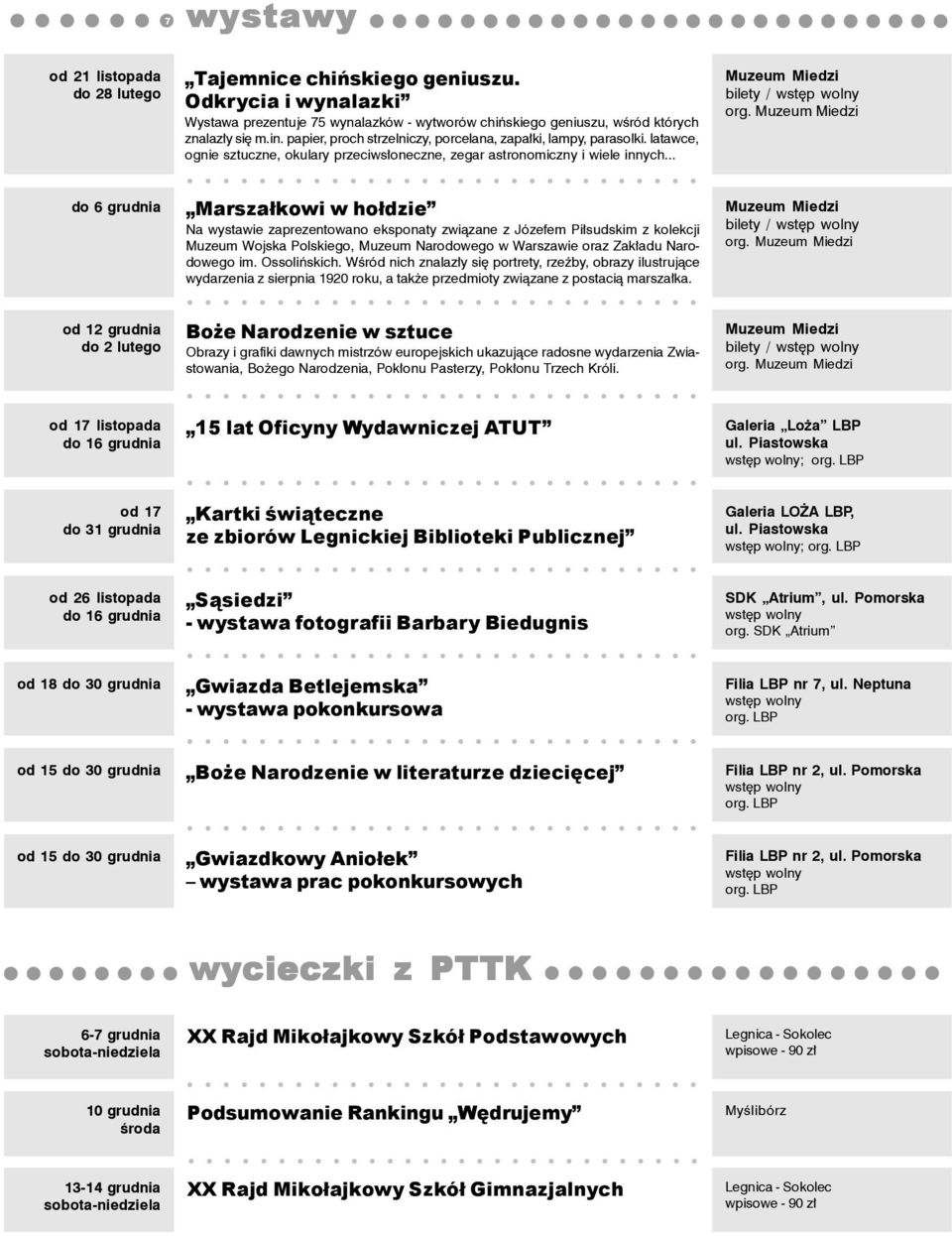 do Marszałkowi w hołdzie Na wystawie zaprezentowano eksponaty związane z Józefem Piłsudskim z kolekcji Muzeum Wojska Polskiego, Muzeum Narodowego w Warszawie oraz Zakładu Narodowego im. Ossolińskich.