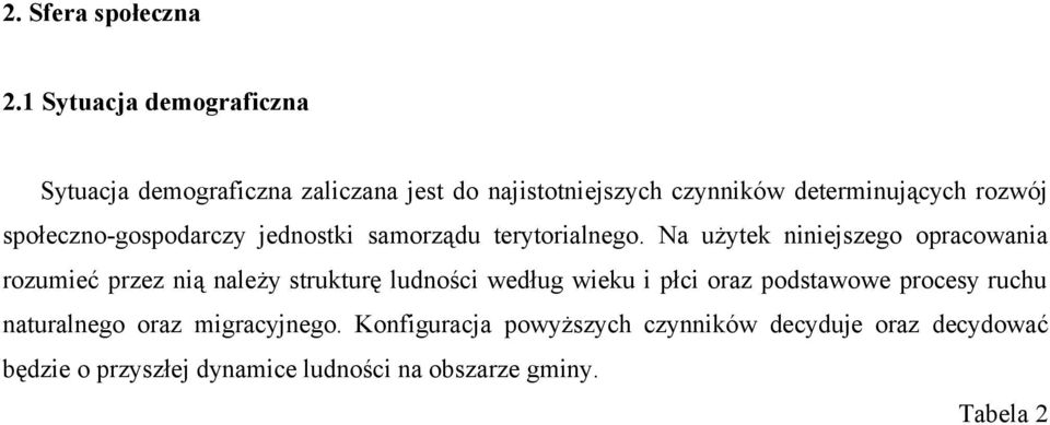 społeczno-gospodarczy jednostki samorządu terytorialnego.