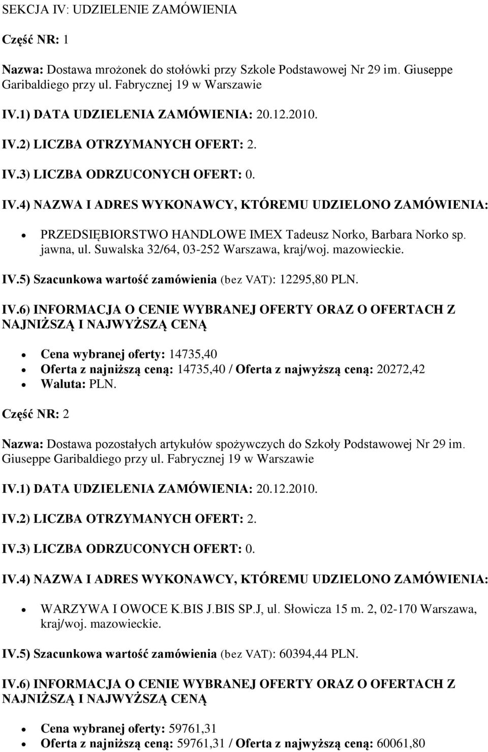 Cena wybranej oferty: 14735,40 Oferta z najniższą ceną: 14735,40 / Oferta z najwyższą ceną: 20272,42 Waluta: PLN.