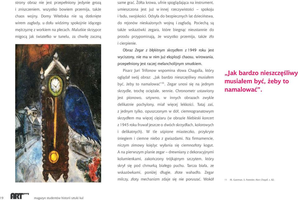 Sekret czasu Marca Chagalla. Obrazy z zegarami - PDF Darmowe pobieranie