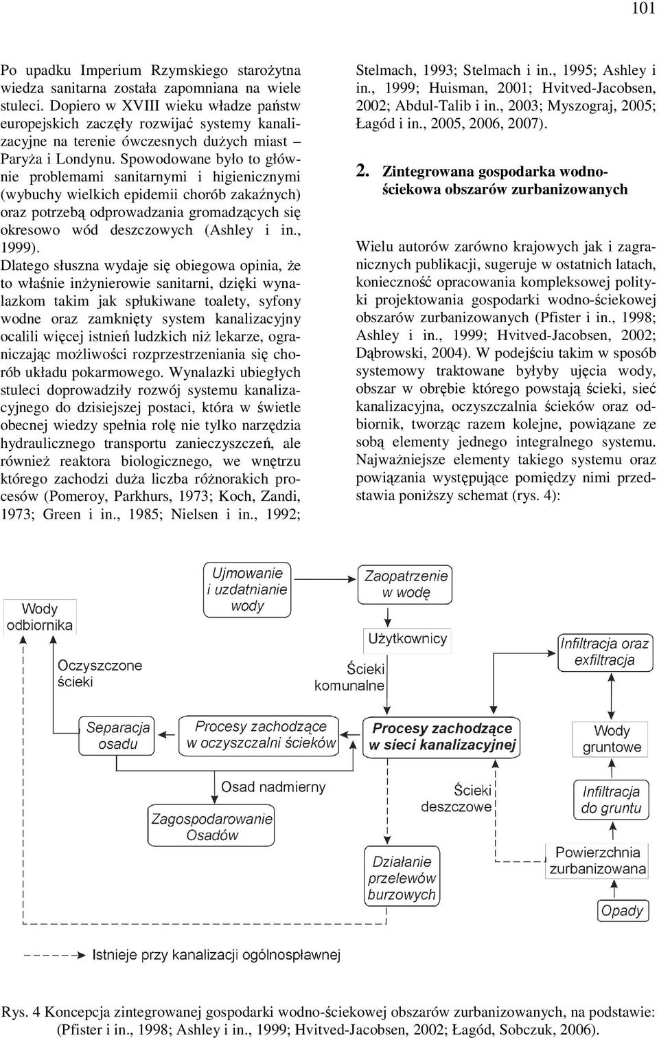 Spowodowane było to głównie problemami sanitarnymi i higienicznymi (wybuchy wielkich epidemii chorób zakaźnych) oraz potrzebą odprowadzania gromadzących się okresowo wód deszczowych (Ashley i in.