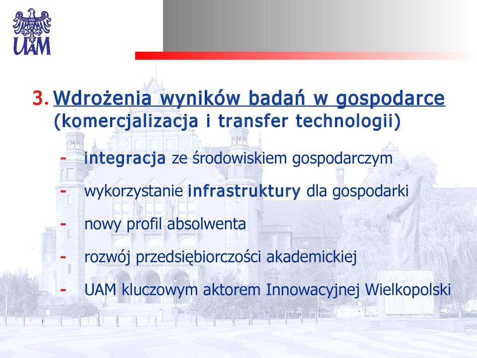 infrastruktury dla gospodarki - nowy profil absolwenta - rozwój