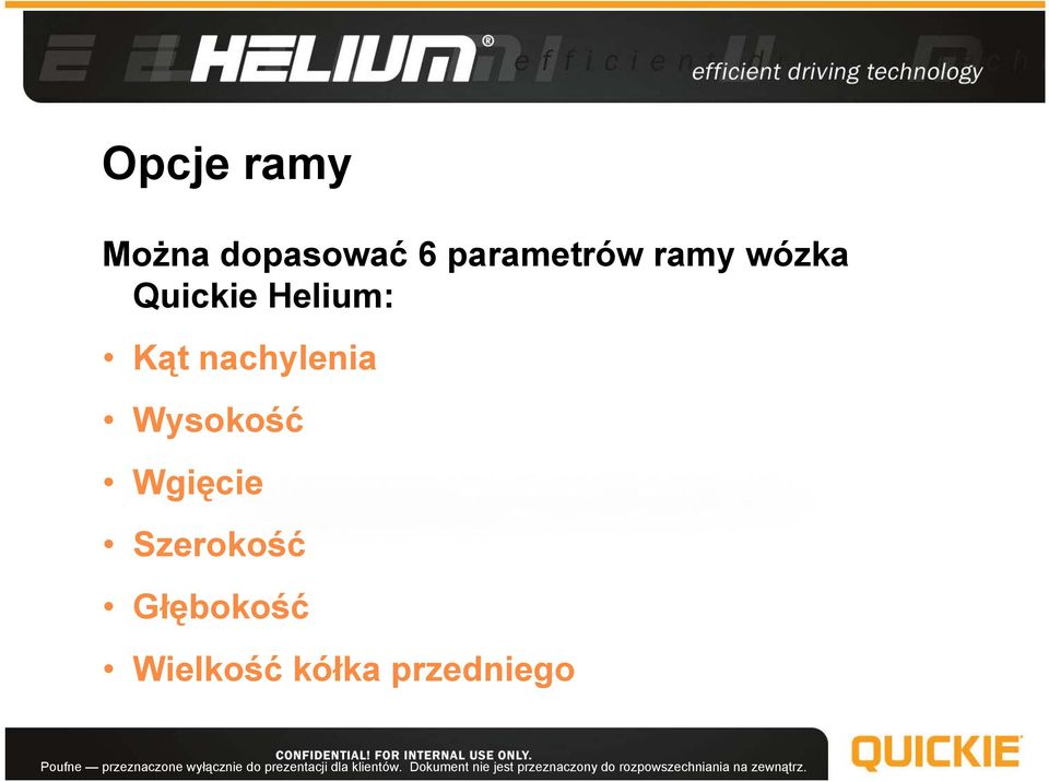 Helium: Kąt nachylenia Wysokość