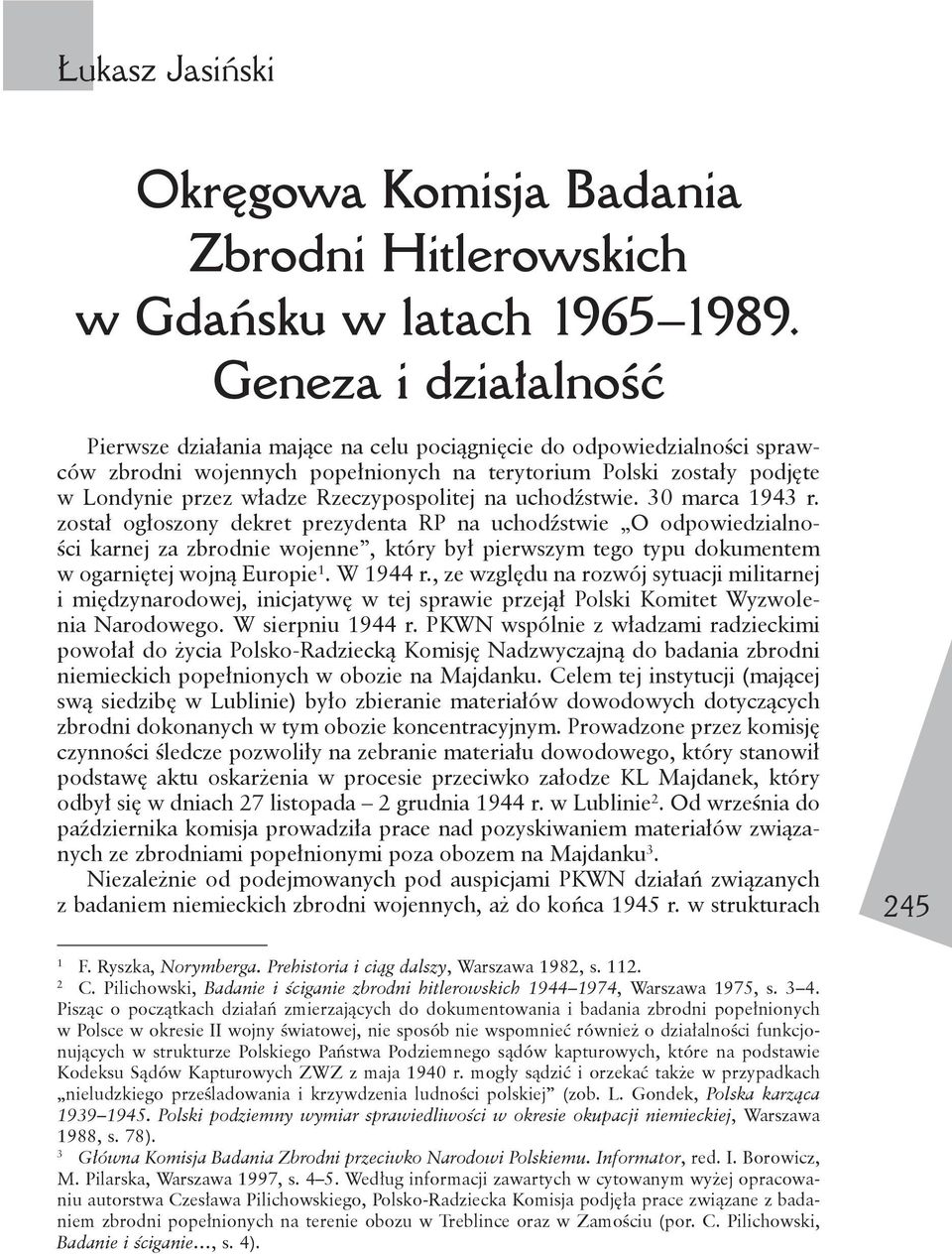 Rzeczypospolitej na uchodźstwie. 30 marca 1943 r.