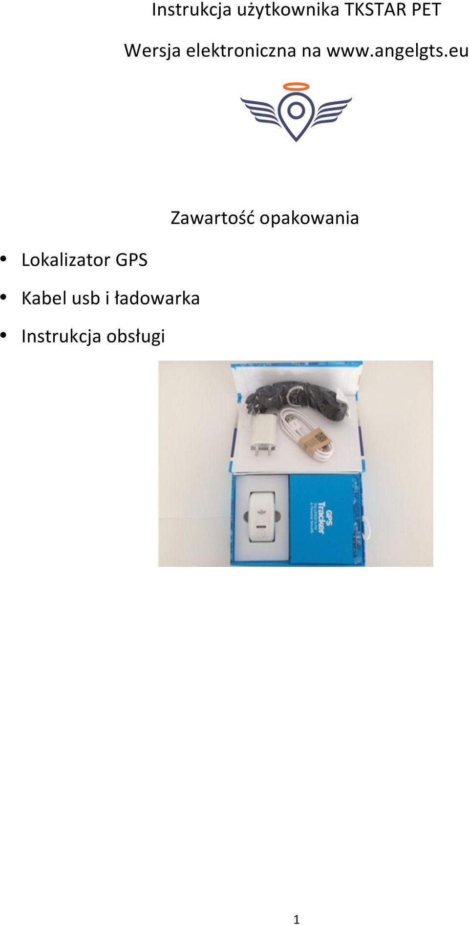 eu Zawartość opakowania Lokalizator