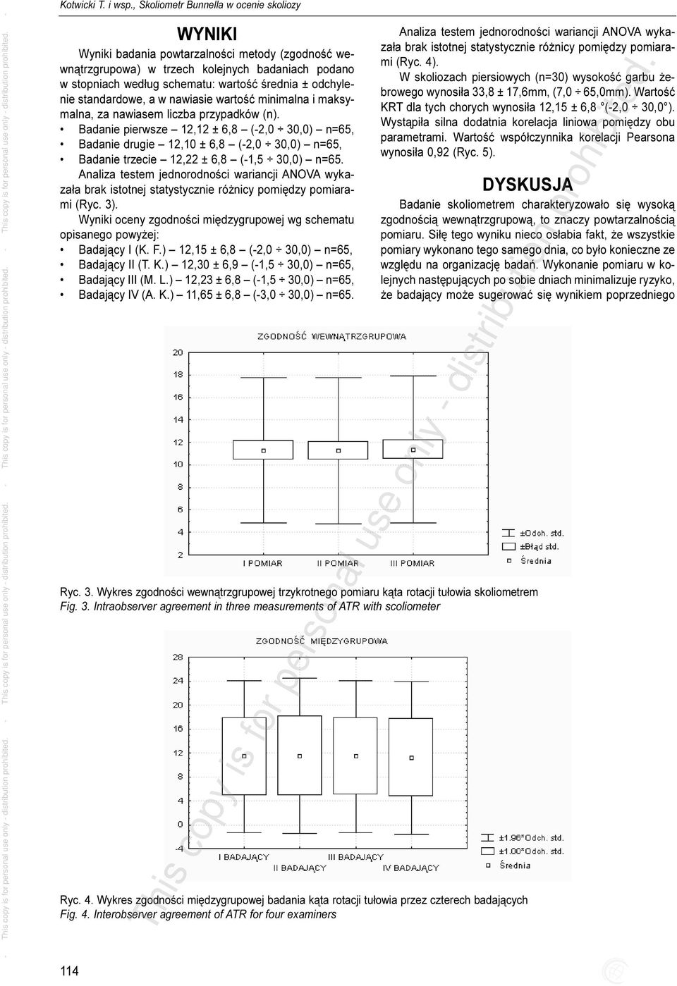Badanie pierwsze 12,12 ± 6,8 (-2,0 30,0) n=65, Badanie drugie 12,10 ± 6,8 (-2,0 30,0) n=65, Badanie trzecie 12,22 ± 6,8 (-1,5 30,0) n=65.