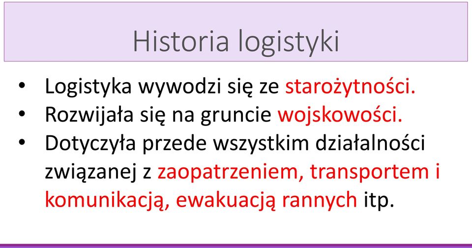 Dotyczyła przede wszystkim działalności związanej z