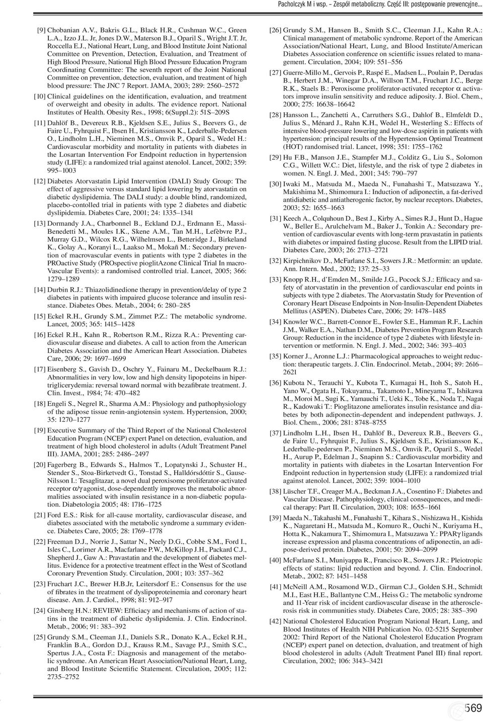 T. Jr, Roccella E.J., National Heart, Lung, and Blood Institute Joint National Committee on Prevention, Detection, Evaluation, and Treatment of High Blood Pressure, National High Blood Pressure