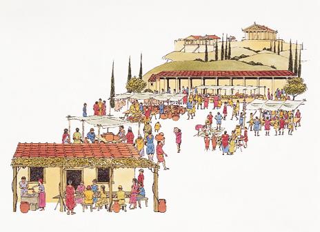 Sercem polis ateńskiej była AGORAcentralny plac miasta