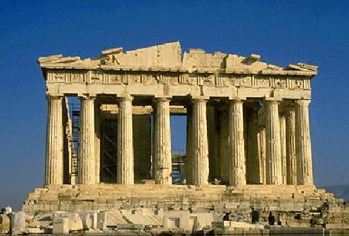 Partenon świątynia w stylu doryckim na Akropolu w Atenach ku czci bogini