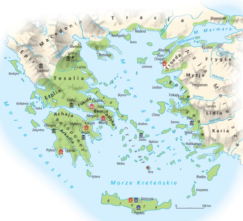 Położenie geograficzne i warunki naturalne Grecji Grecja położona na Półwyspie Bałkańskim, Otoczona Morzem
