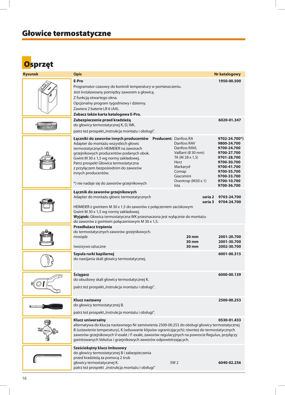 47 patrz też prospekt Instrukcja montażu i obsługi.