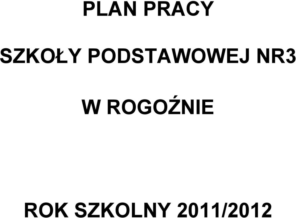 PODSTAWOWEJ NR3