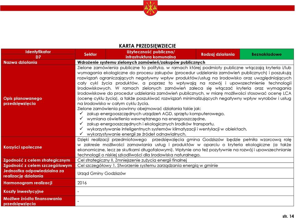 zielonych zamówień/zakupów publicznych Zielone zamówienia publiczne to polityka, w ramach której podmioty publiczne włączają kryteria i/lub wymagania ekologiczne do procesu zakupów (procedur