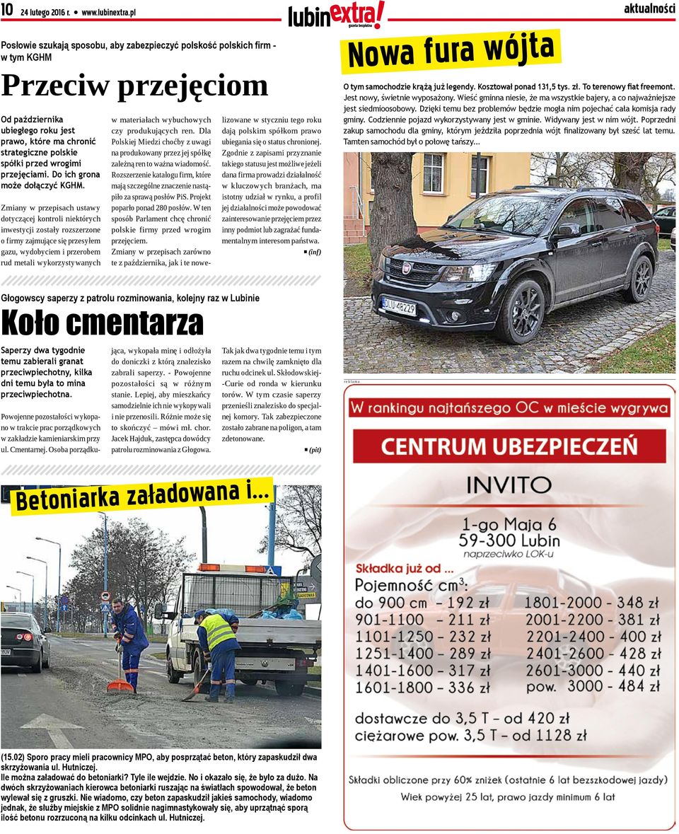 wrogimi przejęciami. Do ich grona może dołączyć KGHM.