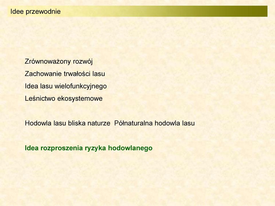 Leśnictwo ekosystemowe Hodowla lasu bliska naturze