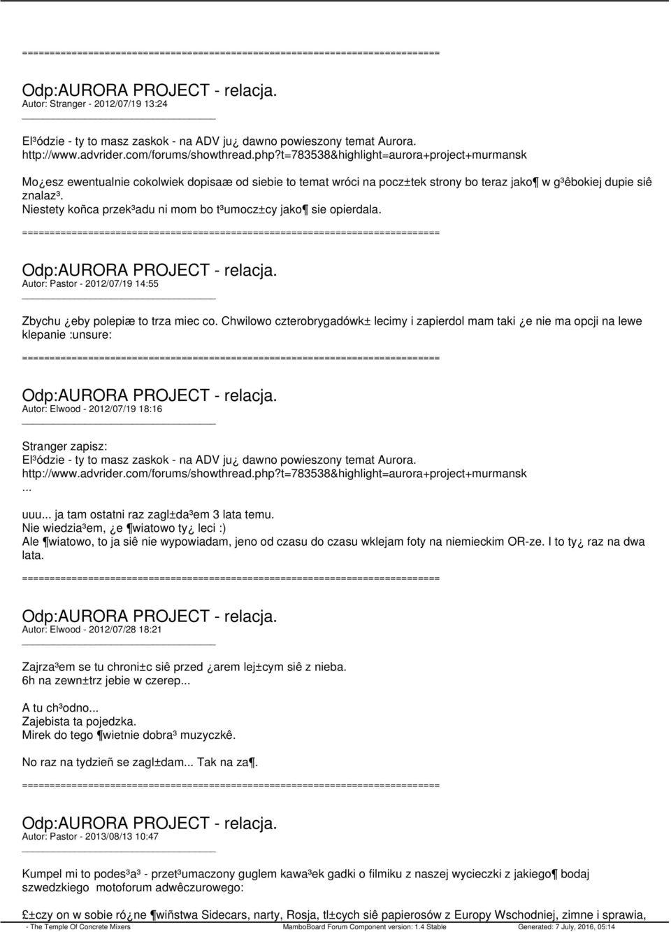 Niestety koñca przek³adu ni mom bo t³umocz±cy jako sie opierdala. Autor: Pastor - 2012/07/19 14:55 Zbychu eby polepiæ to trza miec co.
