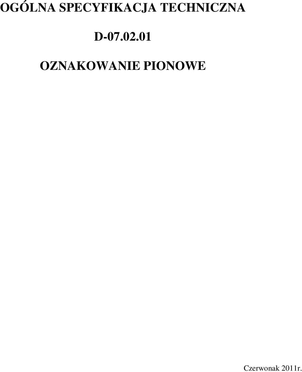 01 OZNAKOWANIE