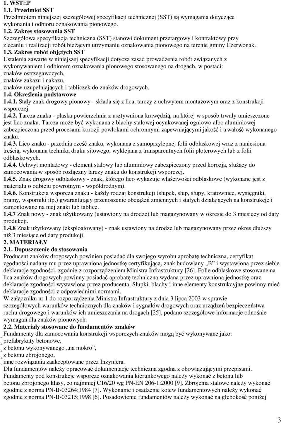 Czerwonak. 1.3.