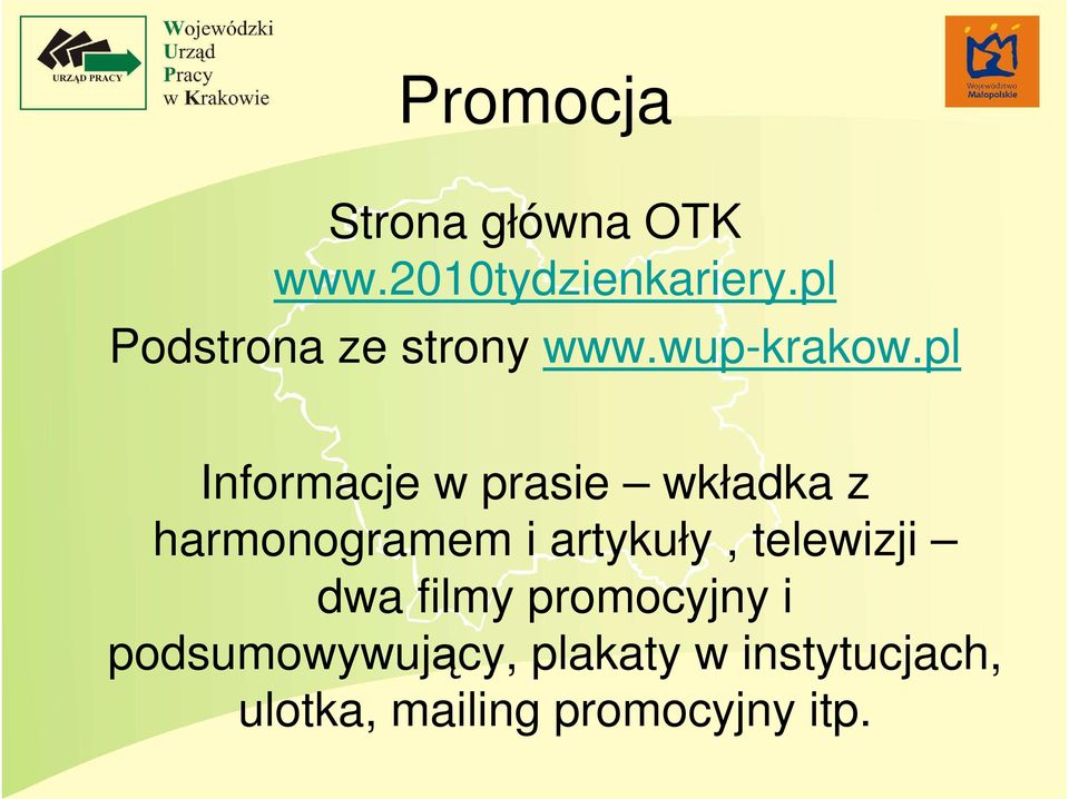 pl Informacje w prasie wkładka z harmonogramem i artykuły,