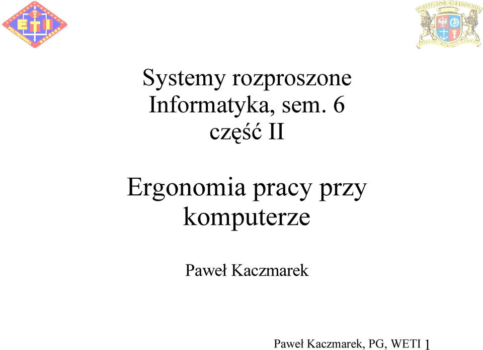 6 część II Ergonomia