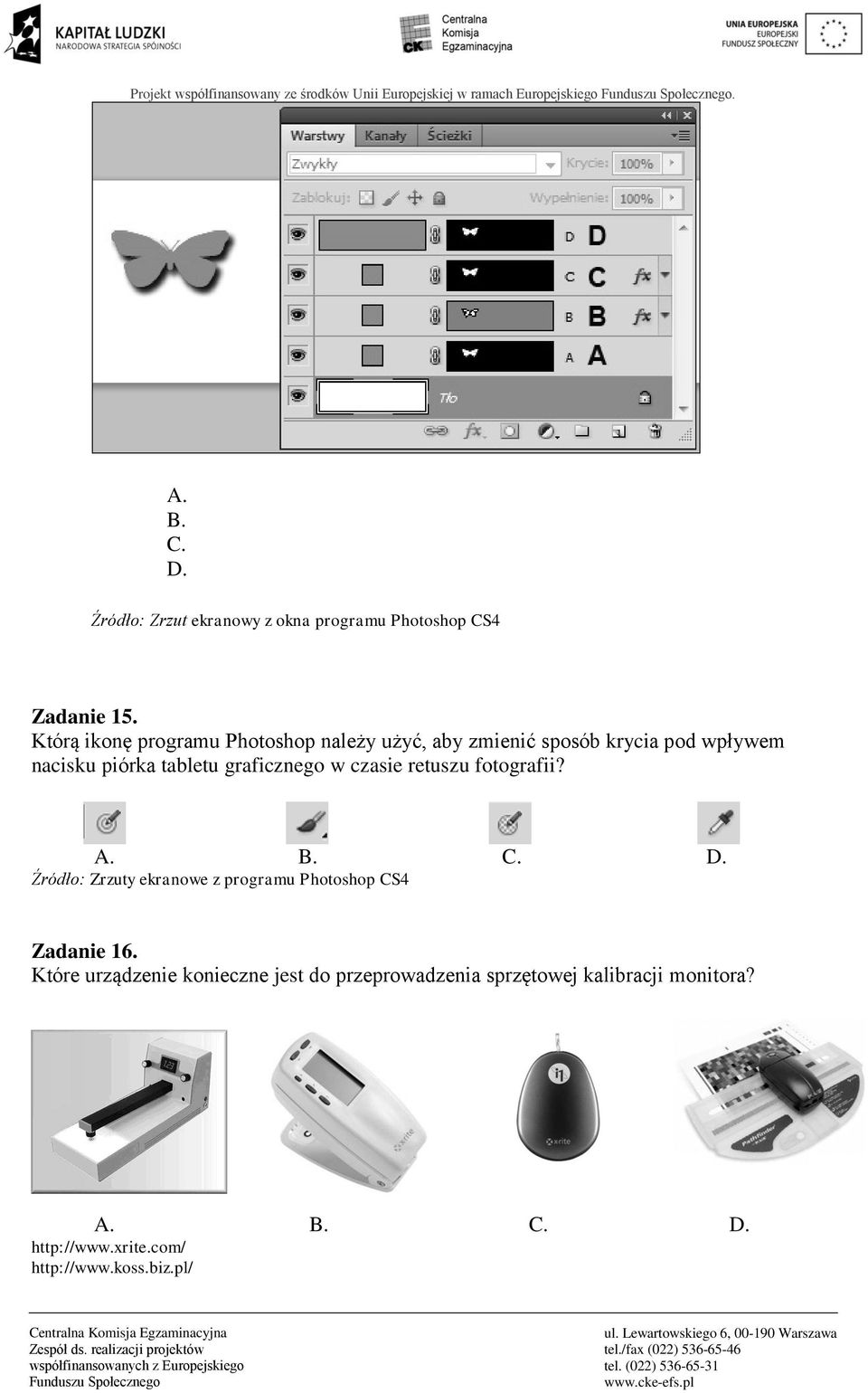 Którą ikonę programu Photoshop należy użyć, aby zmienić sposób krycia pod wpływem nacisku piórka tabletu graficznego w