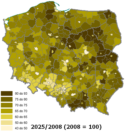 Rejestrowana i prognozowana liczba ludności w głównej zlewni migracyjnej Warszawy 1 100 000 1 000 000 900 000 800 000 A1 B 700 000 A2 600 000 2008 2010 2012 2014 2016 2018 2020 2022 2024 2026 2028