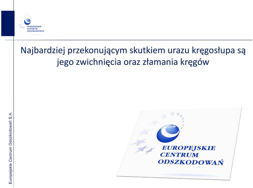 urazu kręgosłupa są