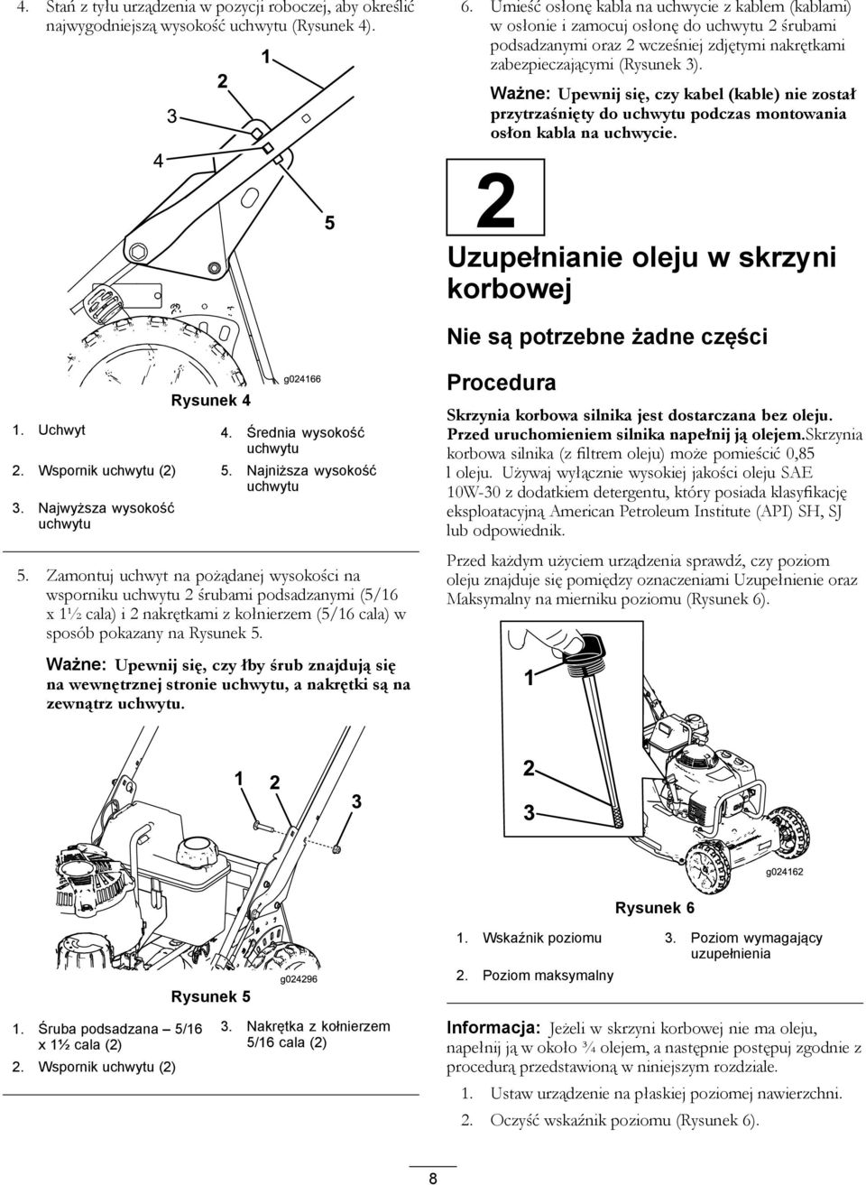 Ważne: Upewnij się, czy kabel (kable) nie został przytrzaśnięty do uchwytu podczas montowania osłon kabla na uchwycie.