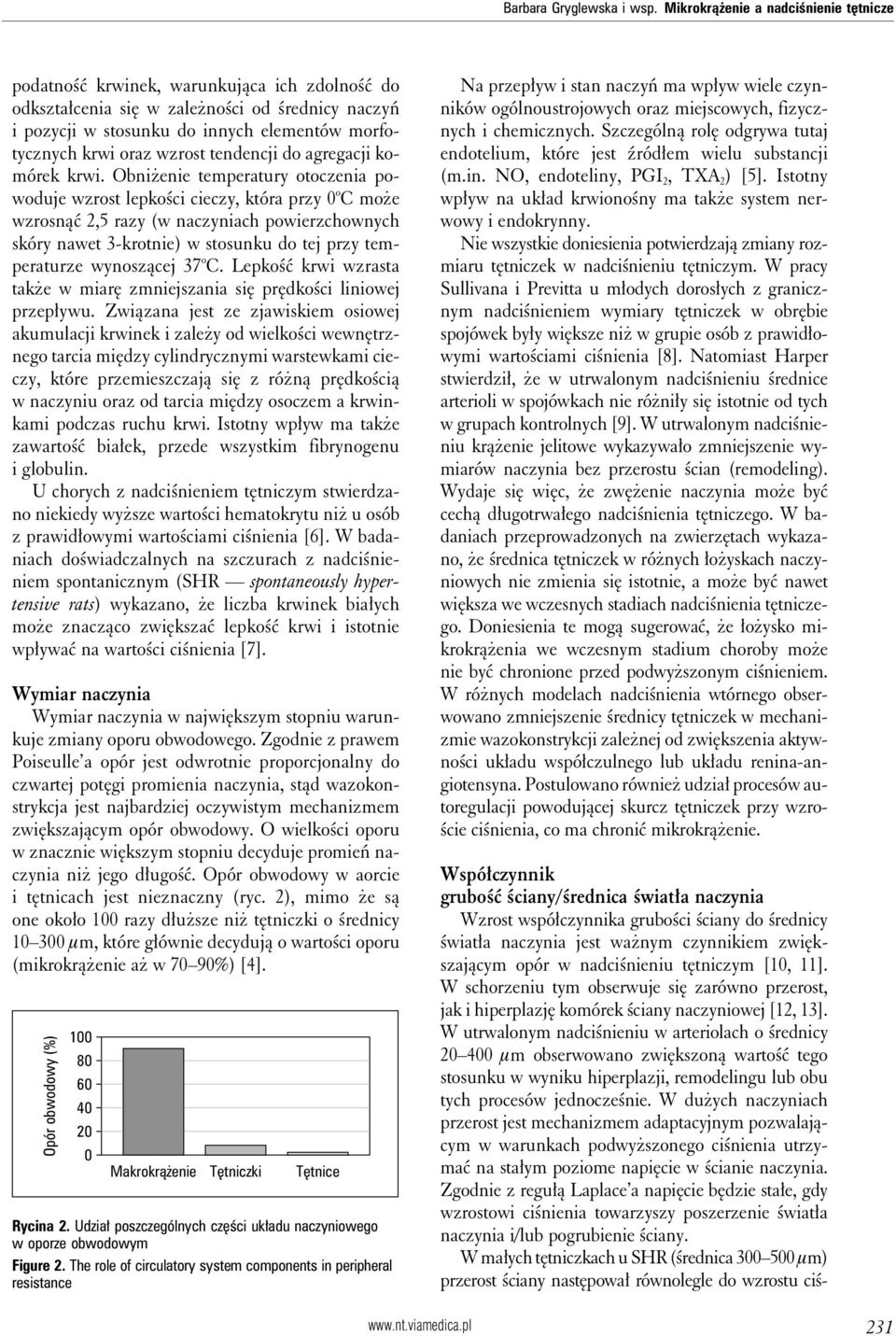 wzrost tendencji do agregacji komórek krwi.