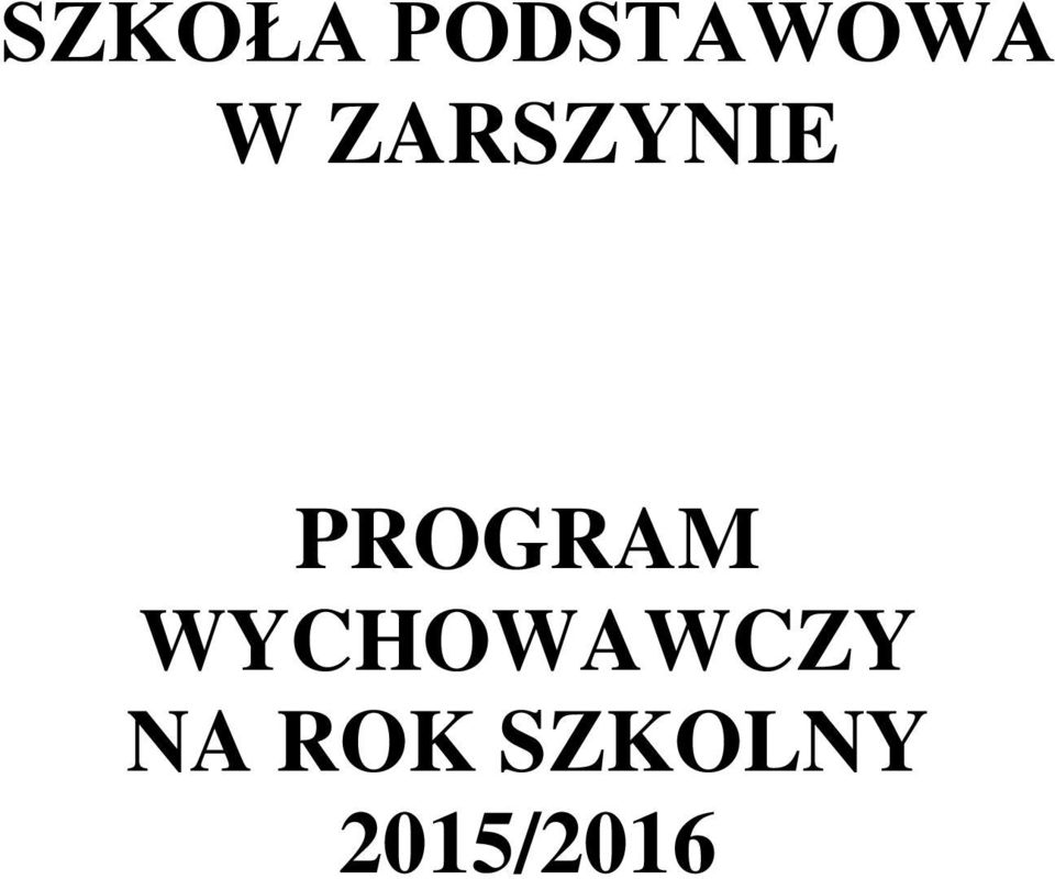PROGRAM