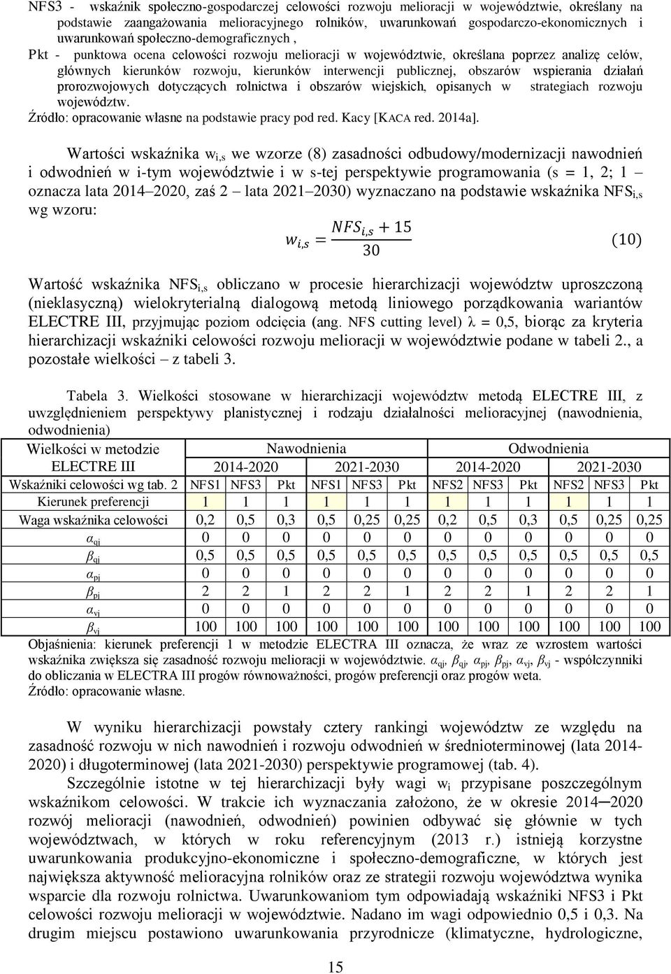 wspierania działań prorozwojowych dotyczących rolnictwa i obszarów wiejskich, opisanych w strategiach rozwoju województw. Źródło: opracowanie własne na podstawie pracy pod red. Kacy [KACA red. 2014a].