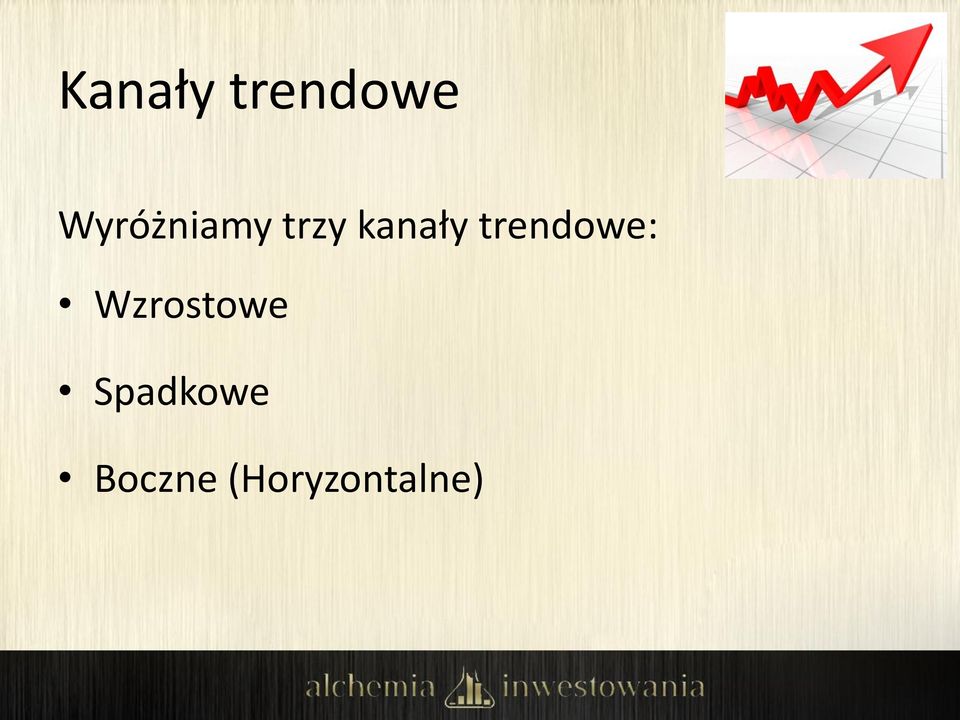 trendowe: Wzrostowe