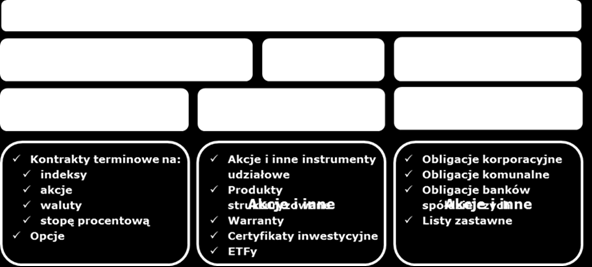 + Schemat 5 Instrumenty finansowe w obrocie na rynkach finansowych GPW Rynek akcji W 2015 r.