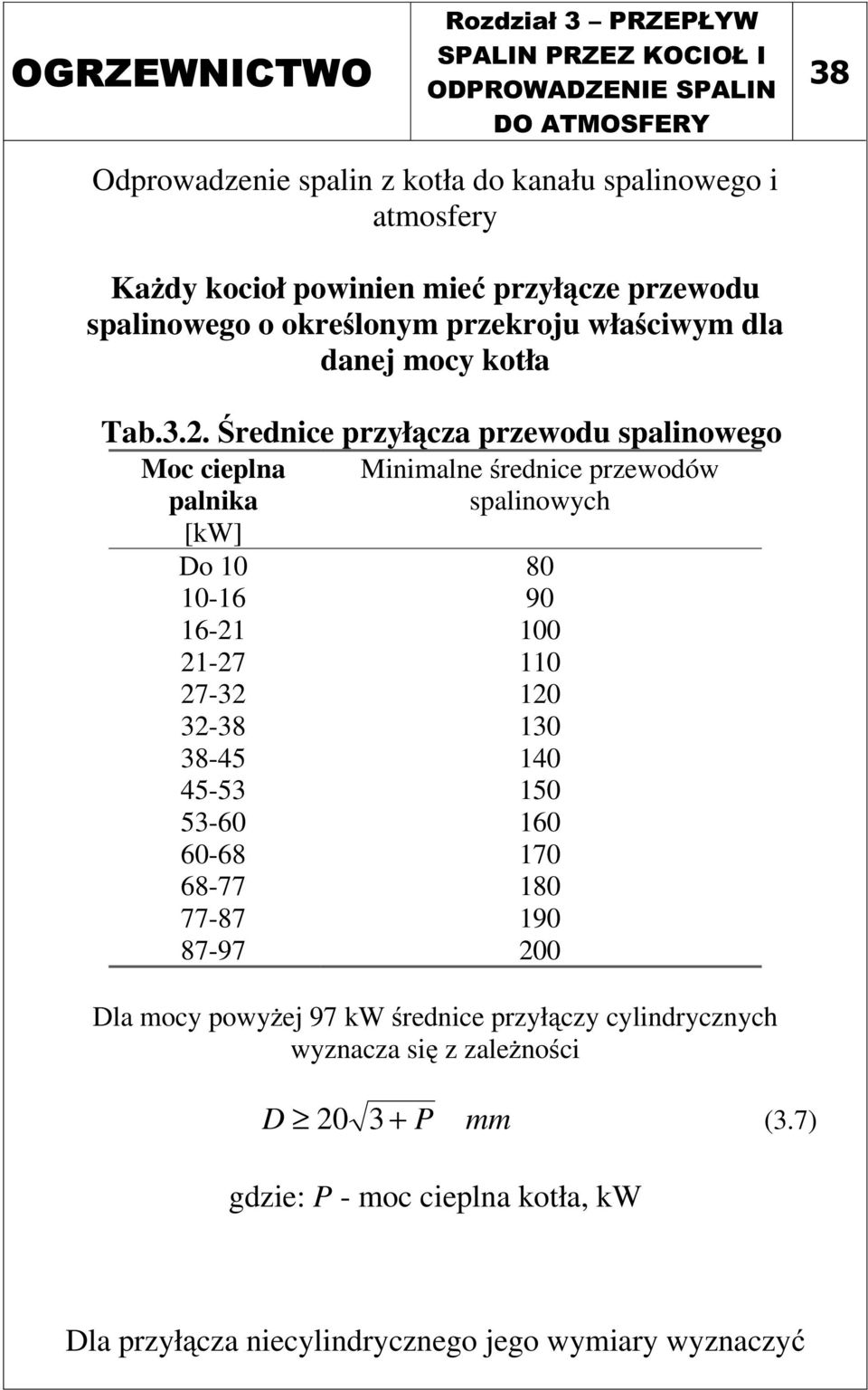 Średnice przyłącza przewodu spalinowego Moc cieplna palnika [kw] Minimalne średnice przewodów spalinowych Do 10 80 10-16 90 16-21 100 21-27 110 27-32