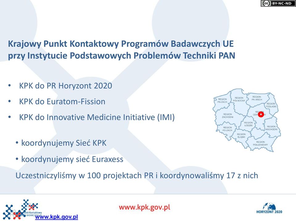 Euratom-Fission KPK do Innovative Medicine Initiative (IMI) koordynujemy