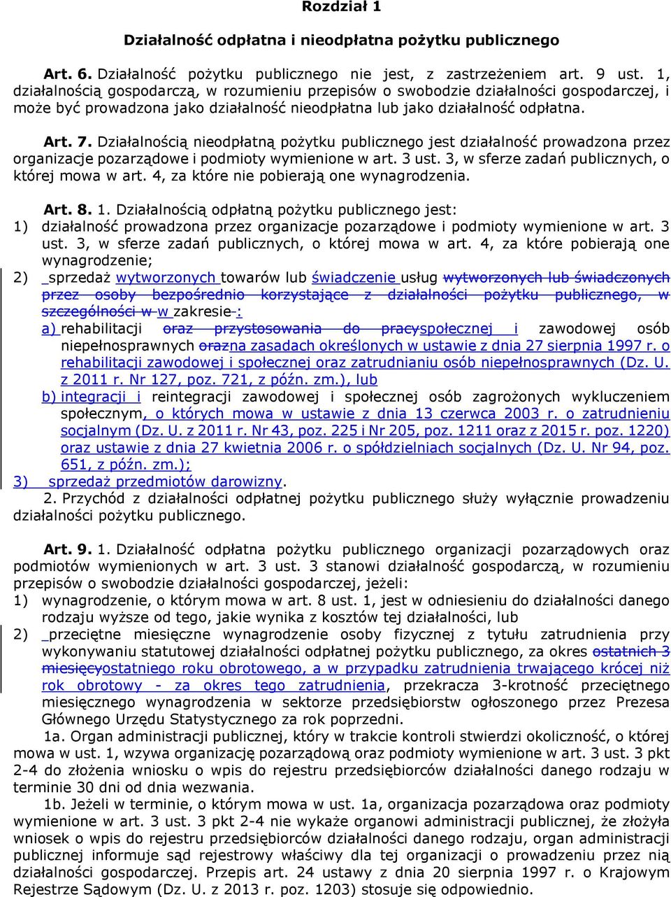 Działalnością nieodpłatną pożytku publicznego jest działalność prowadzona przez organizacje pozarządowe i podmioty wymienione w art. 3 ust. 3, w sferze zadań publicznych, o której mowa w art.