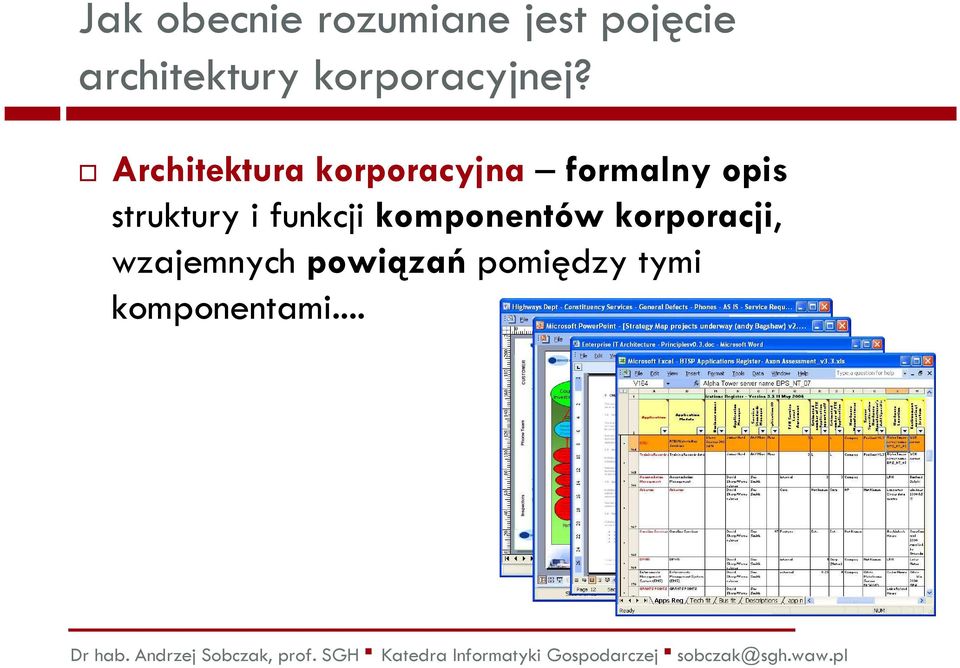 korporacyjna formalny opis struktury i