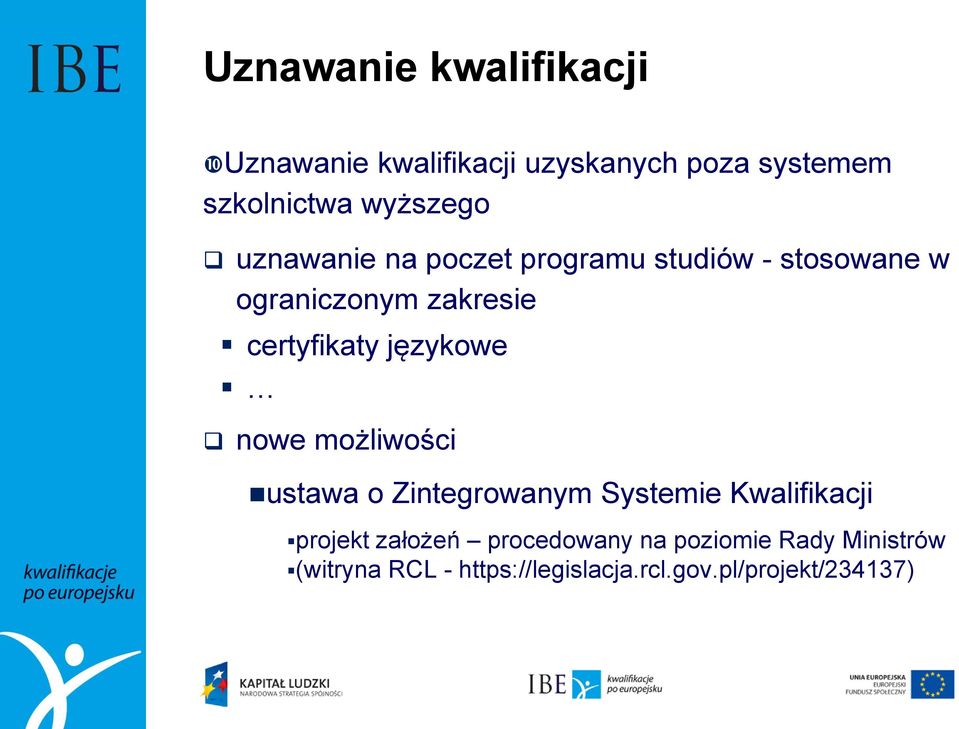 certyfikaty językowe nowe możliwości ustawa o Zintegrowanym Systemie Kwalifikacji projekt