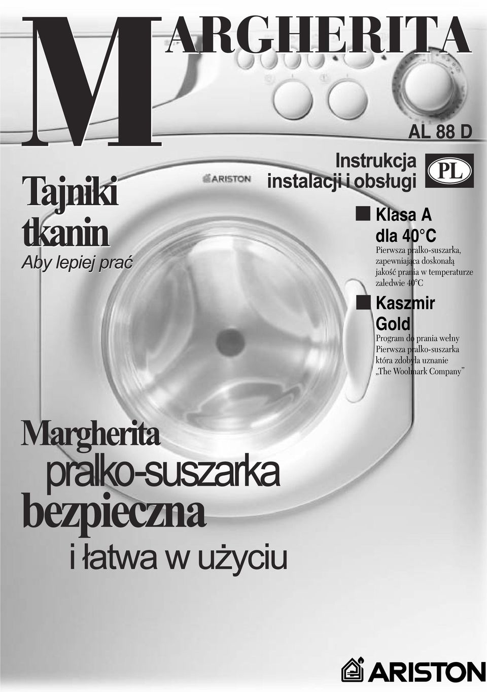 Program do prania wełny Pierwsza pralko-suszarka która zdobyła