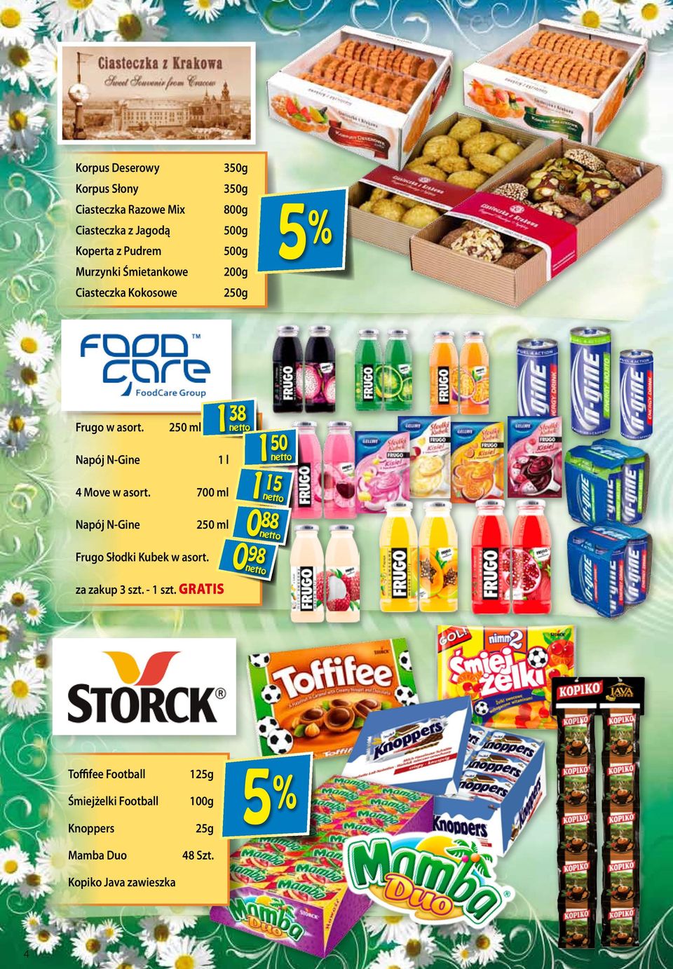 250 ml Napój N-Gine 5 138 1l 4 Move w asort. 700 ml Napój N-Gine 250 ml Frugo Słodki Kubek w asort.