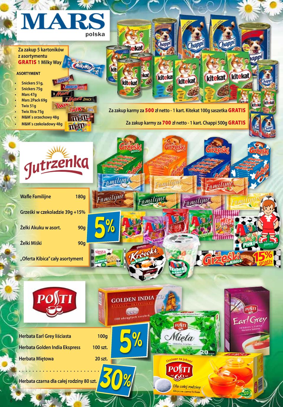 Kitekat 100g saszetka GRATIS Za zakup karmy za 700 zł - 1 kart. Chappi 500g GRATIS 180g Grześki w czekoladzie 39g +15 Żelki Akuku w asort.