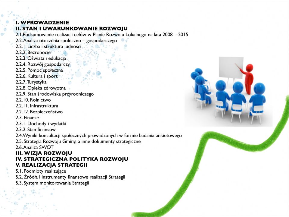 Rolnictwo 2.2.11. Infrastruktura 2.2.12. Bezpieczeństwo 2.3. Finanse 2.3.1. Dochody i wydatki 2.3.2. Stan finansów 2.4.Wyniki konsultacji społecznych prowadzonych w formie badania ankietowego 2.5.