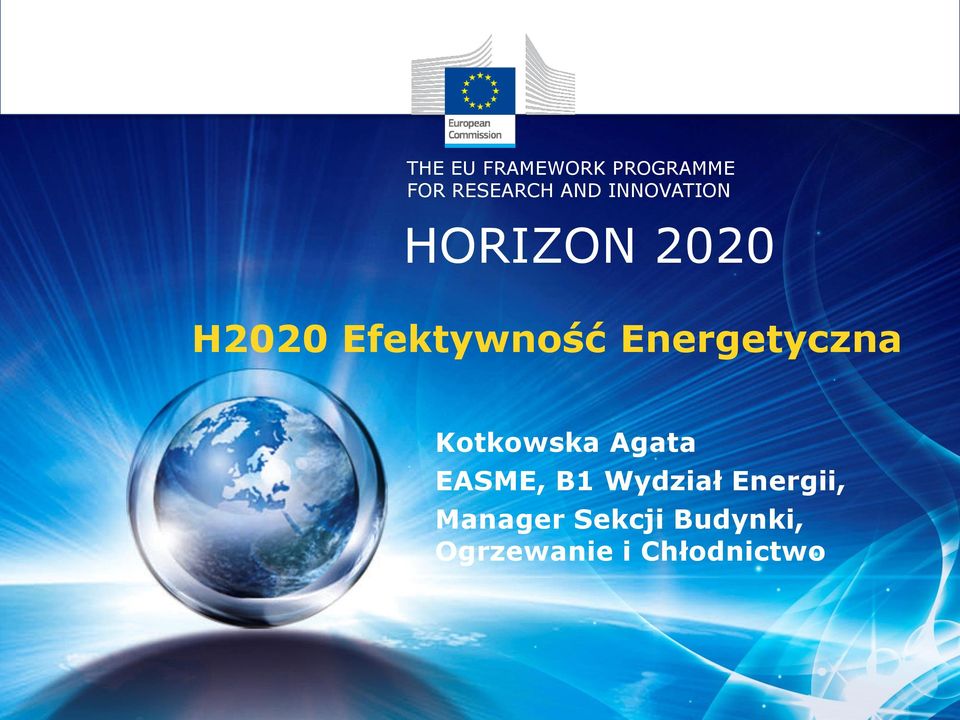 Energetyczna Kotkowska Agata EASME, B1 Wydział