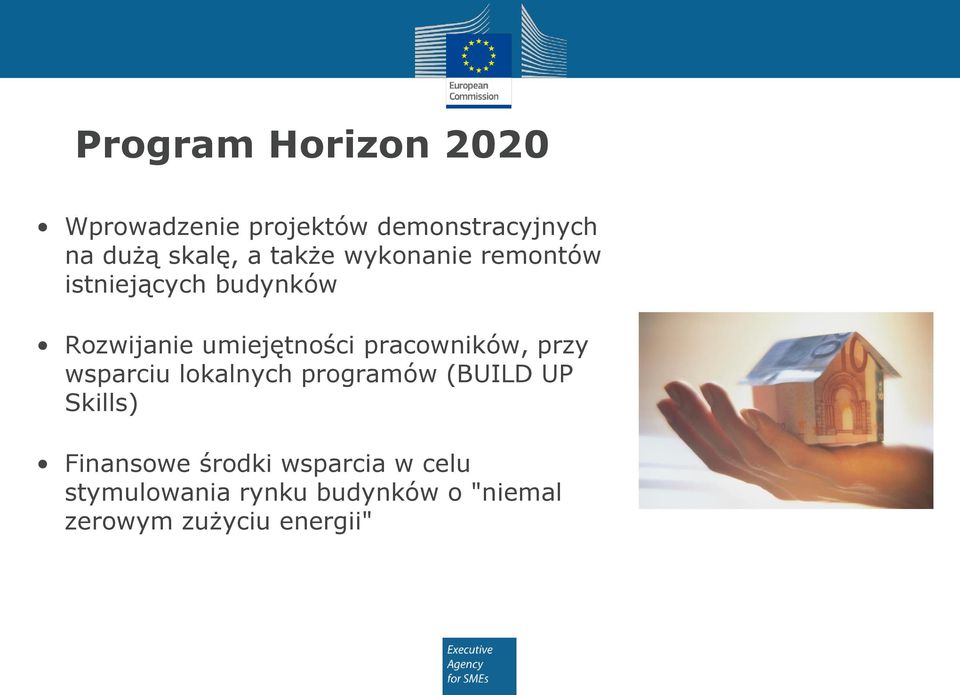 pracowników, przy wsparciu lokalnych programów (BUILD UP Skills) Finansowe