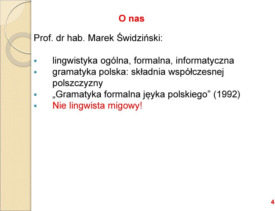 informatyczna gramatyka polska: składnia