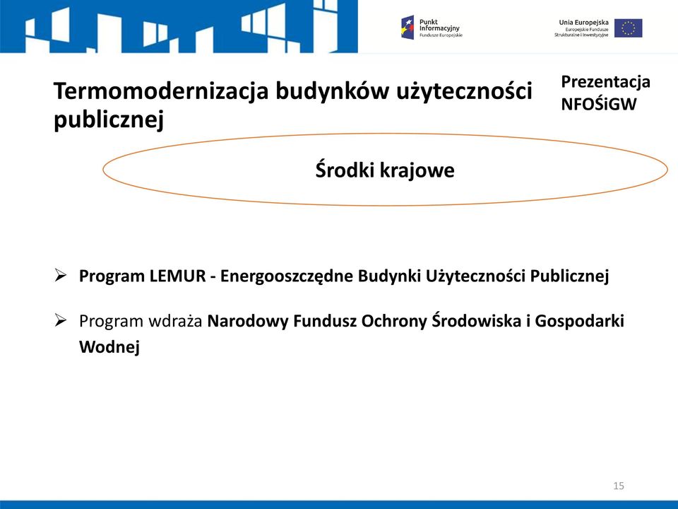 Energooszczędne Budynki Użyteczności Publicznej Program